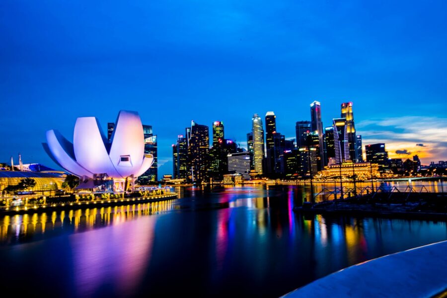 SINGAPORE tour package view in evening